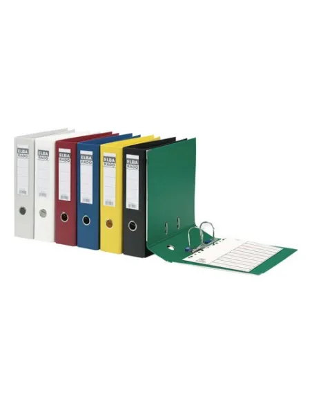 Archivador ancho PVC Elba rado A4 negro