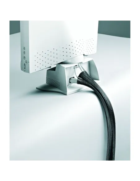 Organizador de cables "tubo" 1,5 m Negro