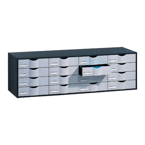 Bloque clasificado negro 16 cajon gris