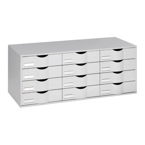 Organizador clasificador gris 12 cajones gris