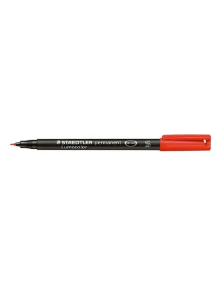 Rotulador permanente Staedtler Lumocolor 0,4mm rojo