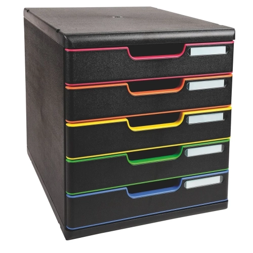 Modulo Organizador 5 cajones multicolor