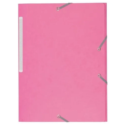 Carpeta carton con gomas gomas 3 solapas 450 gms JMB rosa