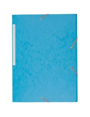 Carpeta carton con gomas 3 solapas 450 gms JMB azul claro