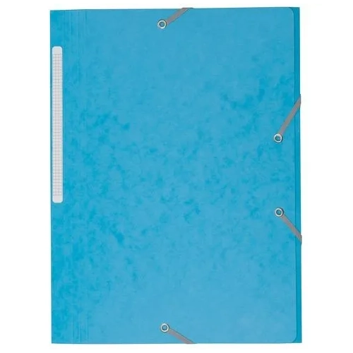 Carpeta carton con gomas 3 solapas 450 gms JMB azul claro