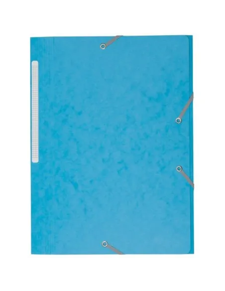Carpeta carton con gomas 3 solapas 450 gms JMB azul claro