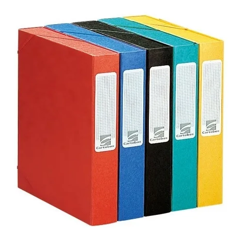 Cartobox brillante 60mm 630g. Exacompta azul