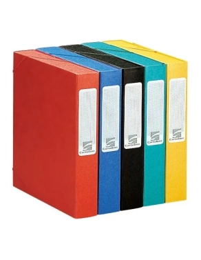 Cartobox brillante 60mm 630g. Exacompta rojo