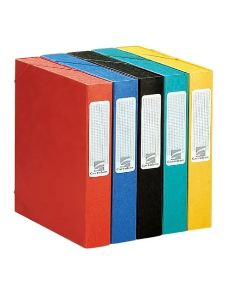 Cartobox brillante 60mm 630g. Exacompta rojo