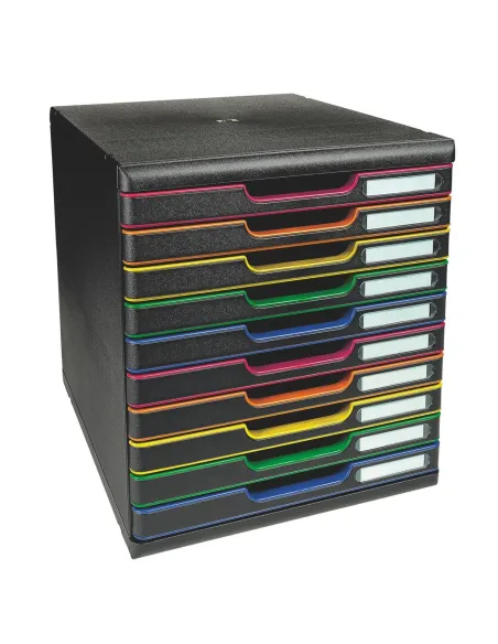 Modulo Organizador 10 Cajones Multicolor