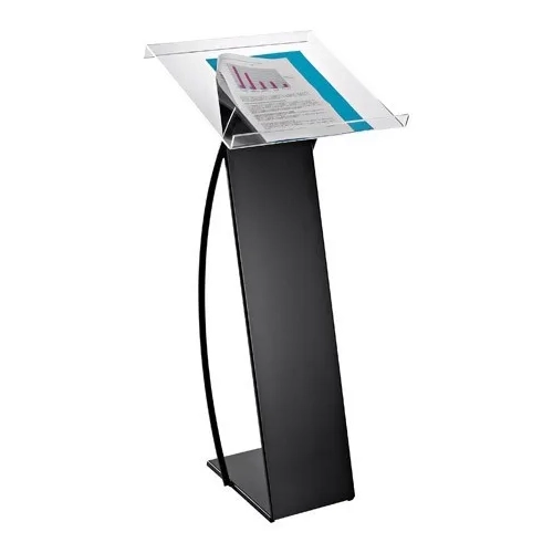 Pupitre plexi 42X42 pata metal