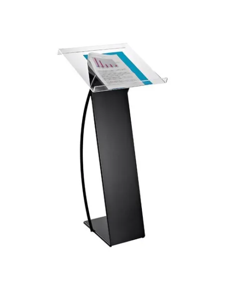 Pupitre plexi 42X42 pata metal