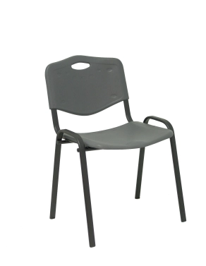 Silla visita plastica klara  gris