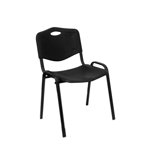 Silla visita plastica klara negro