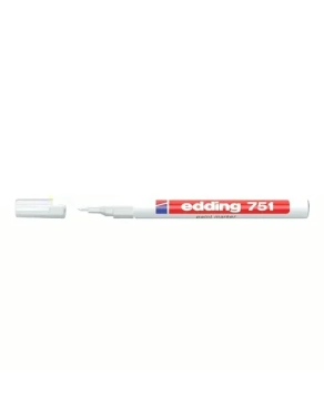 Marcador permanente Edding 751 blanco