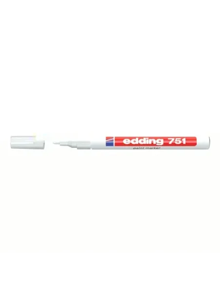Marcador permanente Edding 751 blanco