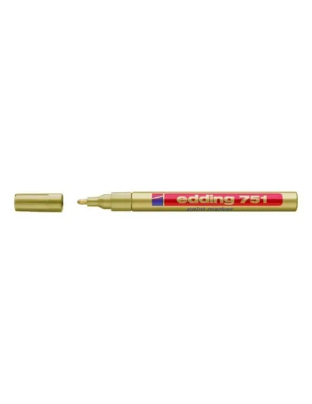 Marcador permanente Edding 751 oro
