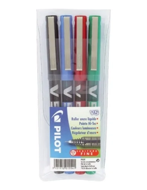 Estuche 4 Pilot V5 hi-tecpoint 0.5mm surtidos