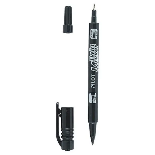 Marcador Pilot CD''s twin marker negro