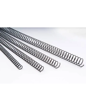 Espirales metálicas 46mm paso 5:1 para encuadernar negra