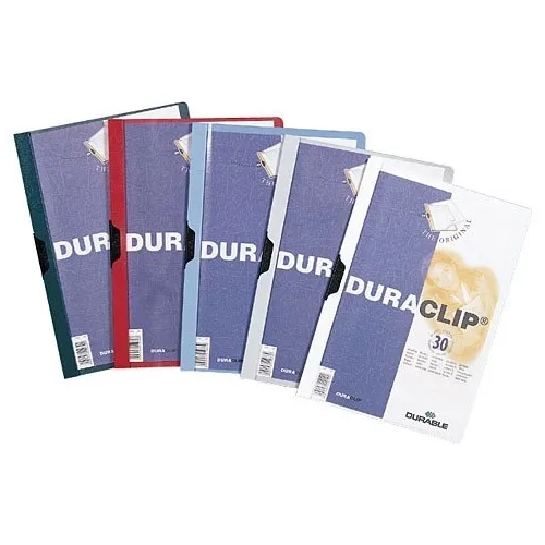 Carpeta Durable duraclip 3mm 30 hojas negro