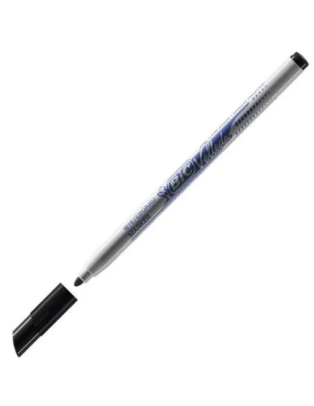 Rotulador pizarra punta fina velleda negro 172109