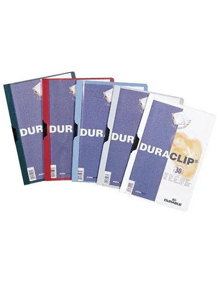 Carpeta Durable duraclip 3mm 30 hojas azul
