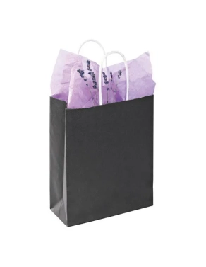 50 bolsas kraft cordon negras