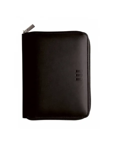 Agenda anillas Finocam Clan 1000 negra cierre de cremallera