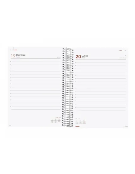 Agenda anual Finocan Basics E10 dia pagina personalizable