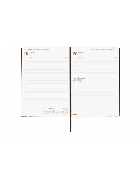 Agenda anual Dynamic Mara Y11 Finocam dia pagina negra