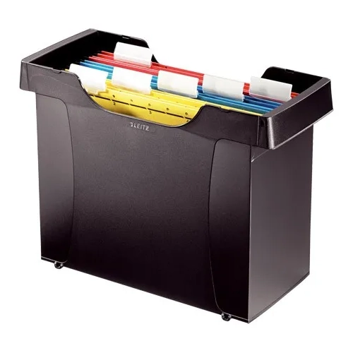 Caja archivadora carpetas colgantes azul