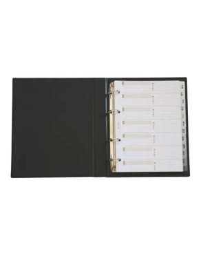 Listin telefonico anillas cuarto basic negro Grafoplas