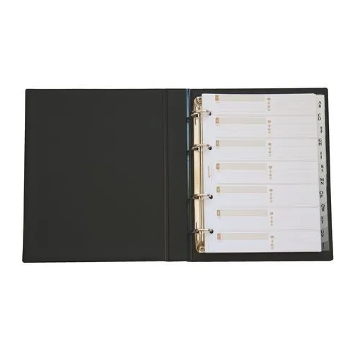 Listin telefonico anillas cuarto basic negro Grafoplas