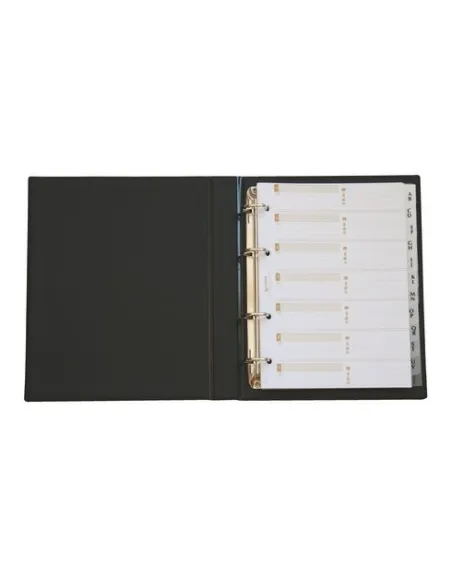 Listin telefonico anillas cuarto basic negro Grafoplas