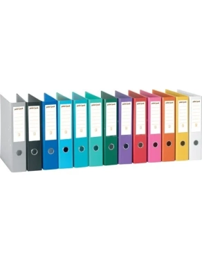 Archivador ancho forrado polipropileno A4 Gris