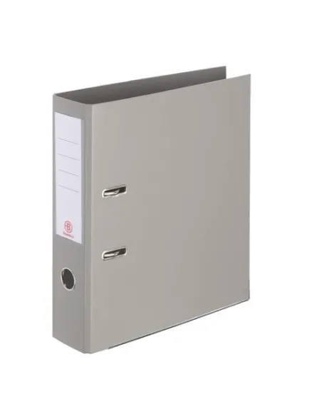 Archivador A4 estrecho forrado polipropileno gris