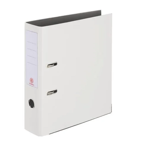 Archivador folio estrecho forrado polipropileno blanco