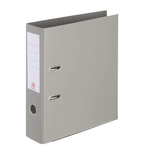 Archivador folio estrecho forrado polipropileno gris