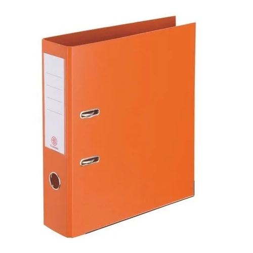 Archivador folio estrecho forrado polipropileno naranja