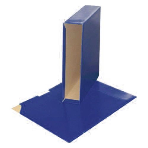 Cajetin para archivador poliprolileno A4 ancho azul oscuro