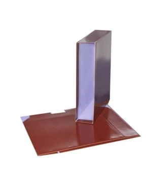 Cajetin para archivador poliprolileno A4 ancho roja