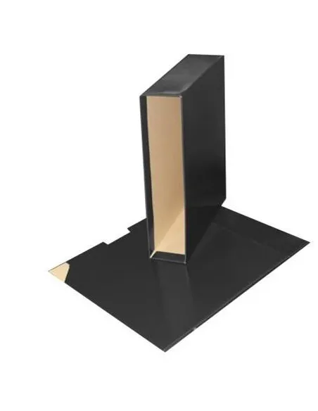 Cajetin para archivador poliprolileno folio ancho negra