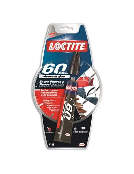 Pegamento Loctite 60 segundos extrafuerte