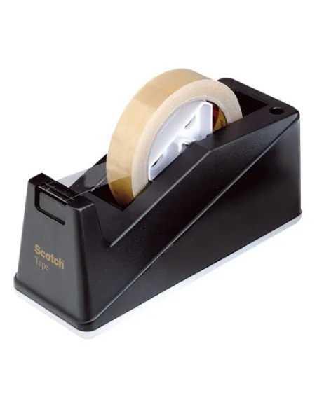 Portarrollos cinta adhesiva scotch negro