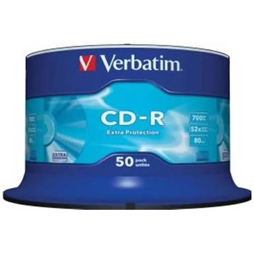 Tarrina 50 cd-r verbatim 52x.700mb.80