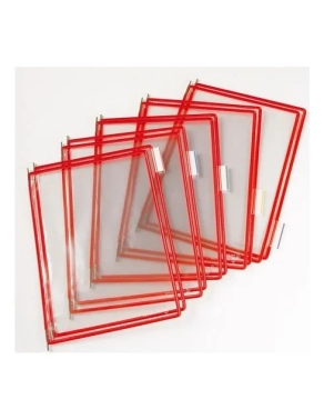 Pack 10 fundas A4 rojas tarifold