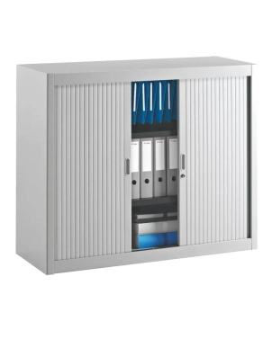 Armario metalico desmontable cierre persiana 100x120 gris