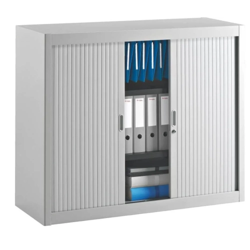 Armario metalico desmontable cierre persiana 100x120 gris