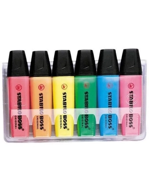 Bolsa 6 Marcador surtido Stabilo